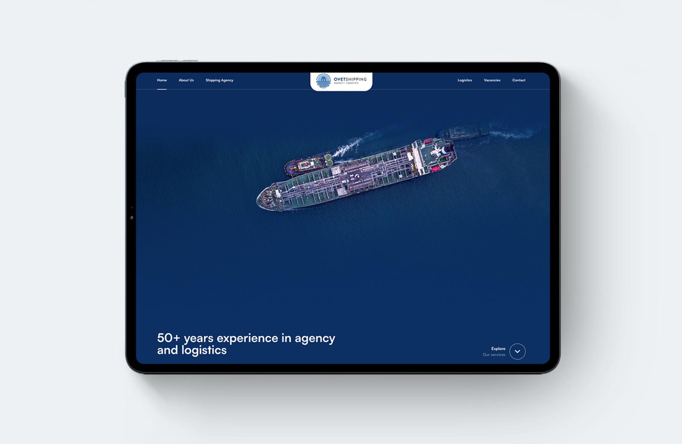 Voorbeeld van een volledig website redesign